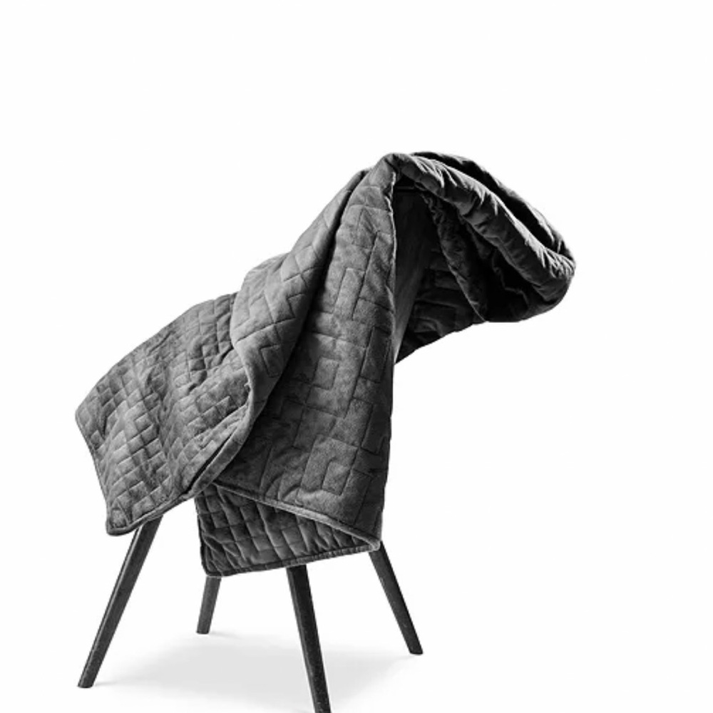 Gravity 15 Pound Weighted Blanket - Charcoal Gray used once